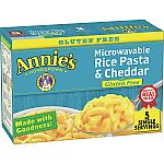 5-Pack Annie’s Microwavable Gluten Free Rice Pasta & Cheddar $3.30