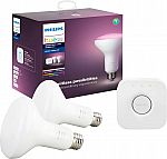 Philips Hue White & Color Ambiance BR30 Starter Kit - Multicolor $69.99