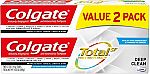 2-Pack 5.1oz Colgate Total Toothpaste with Sensitivity Relief $1.66