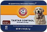 40-Ct Arm & Hammer Dog Dental Care Chews (Tartar Control) $1.09