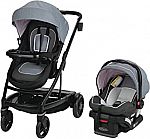 Graco Uno2Duo Travel System | Includes UNO2DUO Stroller and SnugRide SnugLock35 Infant Car Seat $225