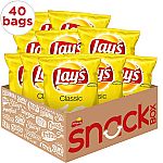 40-Pk 1-Oz Lay's Classic Potato Chips $9.58