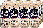 12-Count 8-Oz High Brew Cold Brew Coffee (Creamy Cappuccino Plus Protein) $13