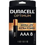 8-Pack Duracell Optimum AAA Batteries $3.16