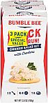 3-Pack Bumble Bee Snack On The Run! Chicken Salad w/ Crackers $2.67