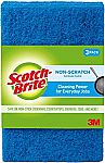 3-Ct Scotch-Brite Non-Scratch Scour Pads $1.80