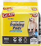 Glad Pets Activated Carbon Puppy Training Pads 100ct $9.89