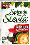 80-Count Splenda Naturals Stevia Zero Calorie Sweetener $0.98