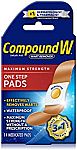Compound W Wart Remover Maximum Strength One Step Pads, 14 Medicated Pads $1.65