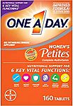 2 x 160 Count One A Day Women's Petites Multivitamin Supplement $9.39
