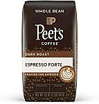 32 Ounce Peet's Coffee Espresso Forte, Dark Espresso Roast Whole Bean Coffee $11.06 and more