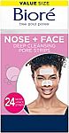 24 Count Biore Nose+Face, Deep Cleansing Pore Strips $5.59 and more