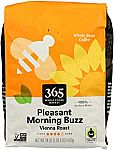 24 Oz Whole Foods Market Coffee Pleasant Morning Buzz Whole Bean $5.36