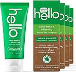 4-count Hello Vegan Fluoride Free Toothpaste $6.84