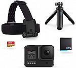 GoPro HERO8 Black Plus Shorty, Head Strap, 32GB SD Card + 2X Battery $279 (Prime Deal)