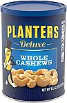 PLANTERS Deluxe Whole Cashews, 18.25 oz. Resealable Jar $6.74
