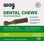 WAG Dental Dog Treats (Tiny, Medium or Large) $7