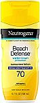 Neutrogena Beach Defense Sunscreen Lotion or Spray SPF 70 (2 for $12.50) & More