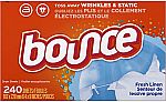 480-Count Bounce Fabric Softener Dryer Sheets (Fresh Linen) $10