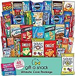 40 Count Snack Box Variety Pack Care Package $9.48