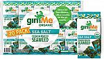 20 Count gimMe Organic Roasted Seaweed Sheets (sea salt) $12.69