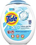 96-Count Tide PODS Laundry Detergent Soap PODS $13.97
