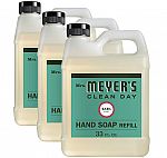 33-Oz Mrs. Meyer's Clean Day Liquid Hand Soap Refill (Basil) 3 for $14.72