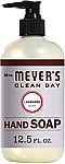 12.5-oz Mrs. Meyers Clean Day Liquid Hand Soap (Lavender or Basil) $2.66