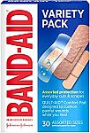 6-pack Band-Aid Brand Adhesive Bandage Family Variety Pack 30 ct $3.13