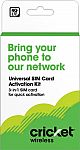 Cricket Wireless 3-in-1 SIM Card Activation Kit + $40 Refill Card $25