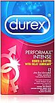 Durex Condoms: 12-Ct Performax Intense Natural, Ultra Fine, Ribbed Rubber $4.80 & More