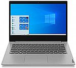 Lenovo IdeaPad 3 14" FHD Laptop (i3-1005G1 4GB 128GB 81WD010QUS) $181