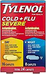Tylenol Cold + Flu Severe Day & Night Caplets $3.21