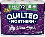 18-Ct Quilted Northern Ultra Plush 3-Ply Mega Roll Toilet Paper $12.74