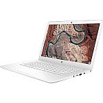 HP Chromebook 14 14" HD Laptop (N3350 4GB 32GB White 14-CA010NR) $145