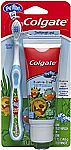Colgate My First Baby and Toddler Training Toothbrush and Fluoride Free Toothpaste Set $2.71