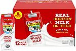 12-ct Horizon Organic 8 Oz Whole Milk $9.50