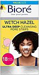 18 Counts Biore Witch Hazel Ultra Cleansing Pore Strips, Nose Strips $2.80 (YMMV) or $3.80