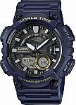 Casio Men's Quartz World Time Blue Resin 50mm Watch AEQ110W-2AV $26