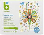 400-Ct Babyganics Unscented Baby Diaper Wipes $9.74