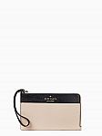 Kate Spade staci colorblock medium l-zip wristlet (4 colors) $29