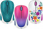Logitech Design Collection Wireless Optical Mouse with Nano Receiver $9.99