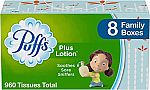 24-Pk Puffs Plus Lotion Facial Tissues $24 & More