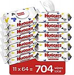 704-Count Huggies Simply Clean Unscented Baby Wipes $12.34