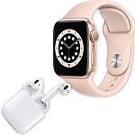 Apple Watch Series 6 40MM GPS + Apple AirPods w/ Wireless Charging Case $450