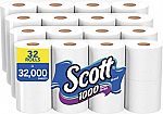 32-Rolls Scott 1000 Sheets Per Roll Toilet Paper $20