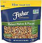 32 Oz Fisher Walnut Halves and Pieces $7.25