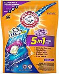 40-count Arm & Hammer Plus OxiClean With Odor Blasters LAUNDRY DETERGENT Power Paks $5.67