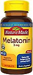 240-Ct Nature Made Melatonin 3mg Tablets $2.69