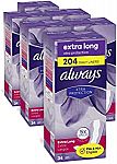 204 Count Always Xtra Protection Daily Feminine Panty Liners $18